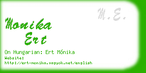monika ert business card